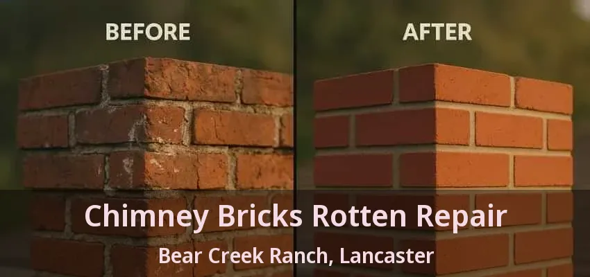 Chimney Bricks Rotten Repair Bear Creek Ranch, Lancaster - TX