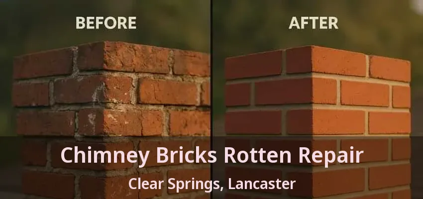 Chimney Bricks Rotten Repair Clear Springs, Lancaster - TX