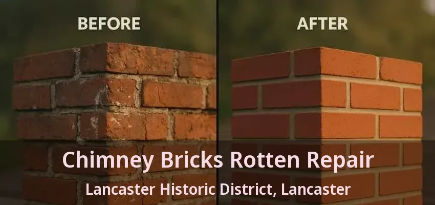 Chimney Bricks Rotten Repair Lancaster Historic District, Lancaster - TX
