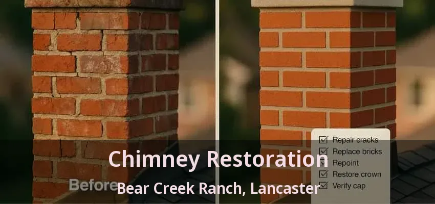 Chimney Restoration Bear Creek Ranch, Lancaster - TX