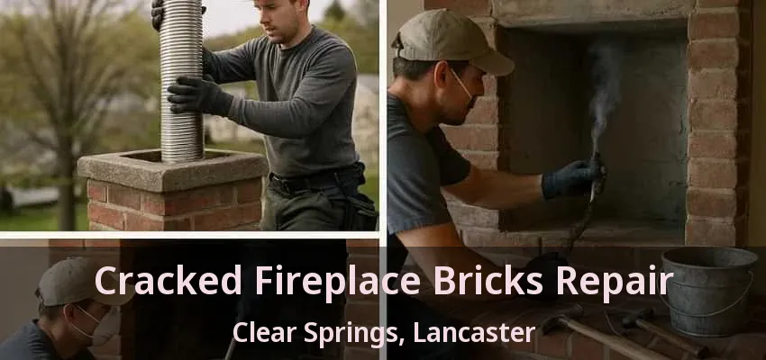 Cracked Fireplace Bricks Repair Clear Springs, Lancaster - TX