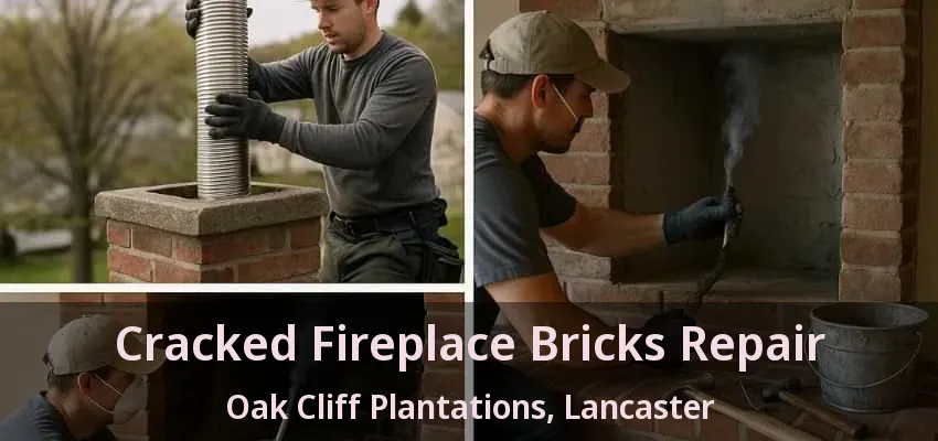 Cracked Fireplace Bricks Repair Oak Cliff Plantations, Lancaster - TX