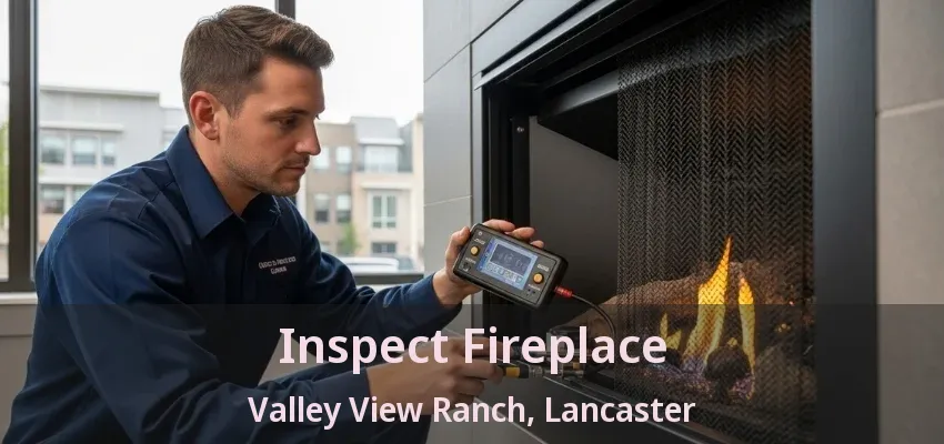 Inspect Fireplace Valley View Ranch, Lancaster - TX