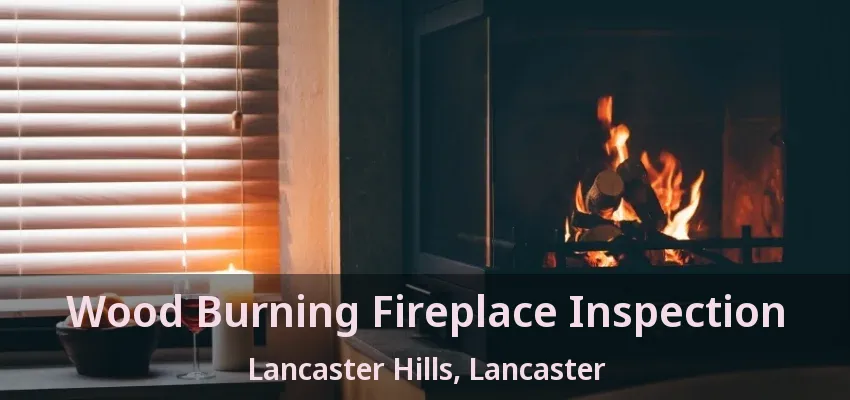 Wood Burning Fireplace Inspection Lancaster Hills, Lancaster - TX