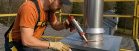 Prefab Chimney Installation Boardwalk, Lancaster